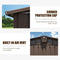 [11X12FT] Outdoor Backyard Storage Metal Shed With Galvanized Steel Frame, Windows, And Lockable Doors (SAK60167) - Saksby Wholesale - Features