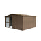 [11X12FT] Outdoor Backyard Storage Metal Shed With Galvanized Steel Frame, Windows, And Lockable Doors (SAK60167) - Saksby Wholesale - Side View