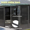 [11X14FT] Premium Four Season Outdoor Aluminum Hardtop Gazebo Sunroom With Galvanized Steel Roof, Sliding Doors And Movable PVC Screen Walls (SAK88776) - Saksby Wholesale - Doors