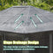 [11X14FT] Premium Four Season Outdoor Aluminum Hardtop Gazebo Sunroom With Galvanized Steel Roof, Sliding Doors And Movable PVC Screen Walls (SAK88776) - Saksby Wholesale - Slope Drainage