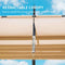 [11X16FT] Heavy-Duty Outdoor Retractable Aluminum Pergola With Weather-Resistant Canopy (SAK91853) - Saksby Wholesale - Retractable Canopy