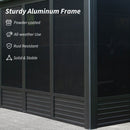 [11X21FT] Alora Outdoor All-Season Solarium Sunroom Gazebo With Galvanized Steel Roof (SAK42018) - Saksby Wholesale - Frame Features