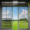 [11X21FT] Alora Outdoor All-Season Solarium Sunroom Gazebo With Galvanized Steel Roof (SAK42018) - Saksby Wholesale - Mesh PC Screen Features