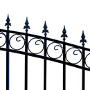 [12-18FT] Aleko London Powder Coated Galvanized Steel Dual Swing Driveway Gate [DGLOND-AP] (SAK48520) - Saksby Wholesale - Arrow Design