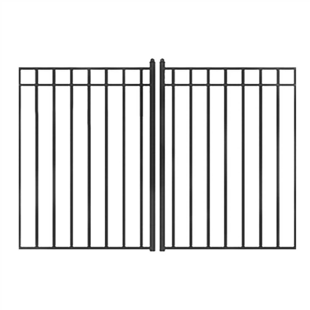 [12-18FT] Aleko Madrid Style Premium Steel Dual Swing Driveway Gate [DGMADD-AP] (SAK38546) - Saksby Wholesale - Pattern Style