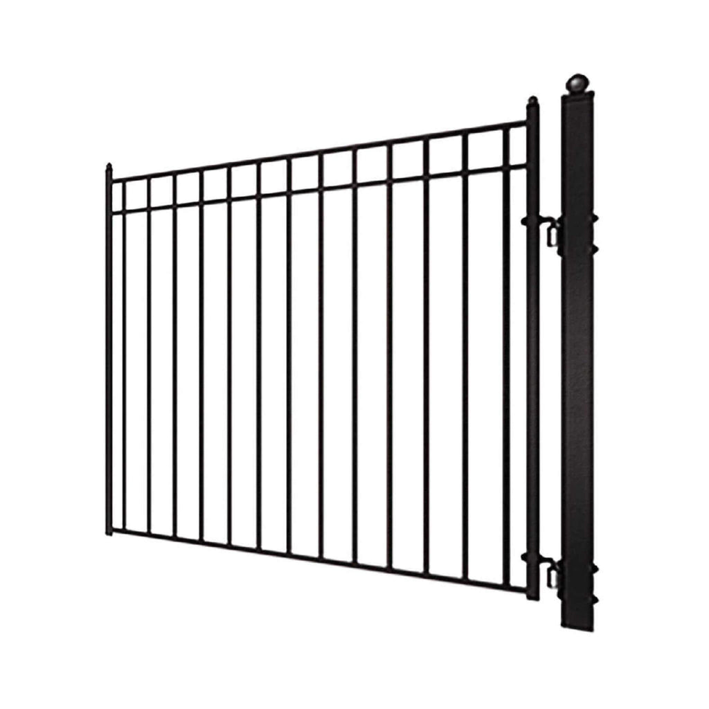 [12-18FT] Aleko Madrid Style Premium Steel Dual Swing Driveway Gate [DGMADD-AP] (SAK38546) - Saksby Wholesale - Side View