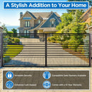 [12-18FT] Barcelona Powder Coated Steel Galvanized Dual Swing Driveway Gate [DGBARCD-AP] (SAK25978) - Saksby Wholesale - Product Features