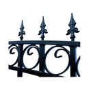 [12-18FT] London-Style Powder-Coated Galvanized Steel Dual Swing Driveway Gate [DGLOND-AP] (SAK48520) - Saksby Wholesale - Design Details