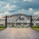 [12-18FT] St. Louis Style Steel Sliding Driveway Gate [DGSPTSSL-AP] (SAK64978) - Saksby Wholesale - Lifestyle Image