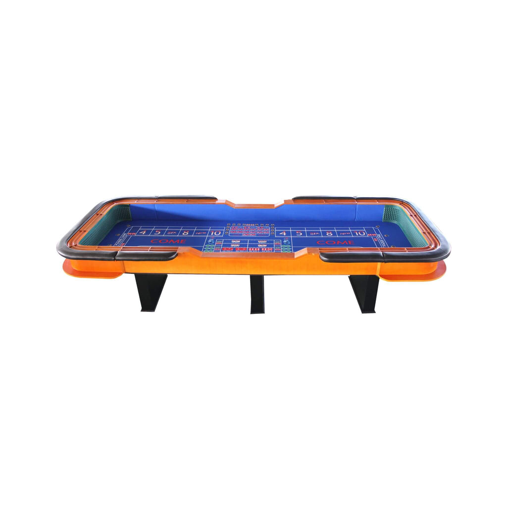 12FT Deluxe Casino Craps Game Table With Full Drink Rail (SAK68021) - Saksby Wholesale - Front View