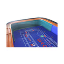 12FT Deluxe Casino Craps Game Table With Full Drink Rail (SAK68021) - Saksby Wholesale - Side Table View