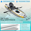 12FT Portable Lightweight Inflatable PVC Fishing Kayak With Pedal System (SAK64328) - Saksby Wholesale - Dimensions And Material Quality Details
