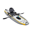 12FT Portable Lightweight Inflatable PVC Fishing Kayak With Pedal System (SAK64328) - Saksby Wholesale - Front Right View On White Background