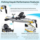 12FT Portable Lightweight Inflatable PVC Fishing Kayak With Pedal System (SAK64328) - Saksby Wholesale - Performance Features