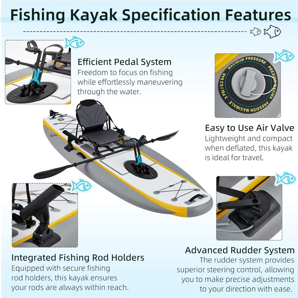 SHOP 12FT INFLATABLE FISHING KAYAK