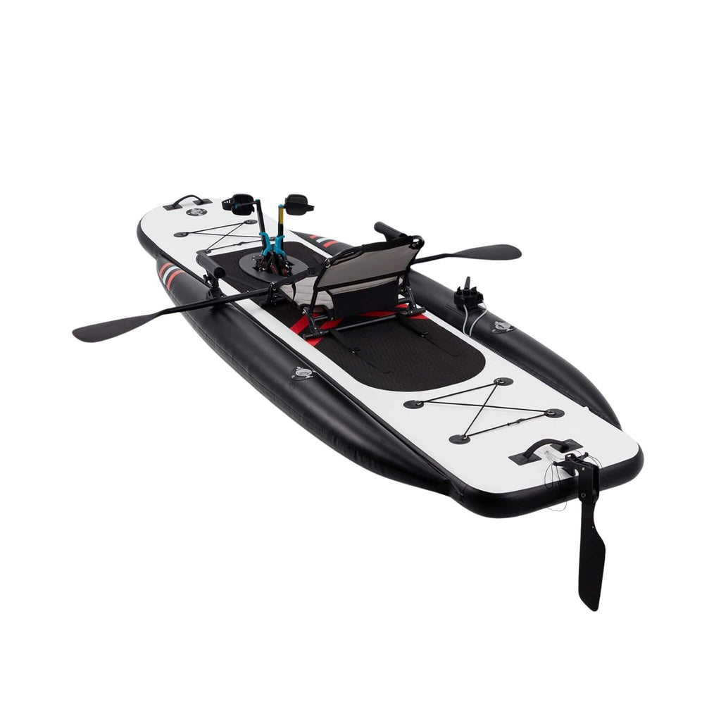 12FT Premium Lightweight Inflatable Fishing Kayak With Pedal System (SAK15079) - Saksby Wholesale - Back Side View