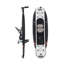 12FT Premium Lightweight Inflatable Fishing Kayak With Pedal System (SAK15079) - Saksby Wholesale - Top And Side View