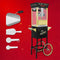 Premium 12OZ Stainless Steel Vintage Popcorn Machine Cart With Wheels (SAK51539) SAKSBY - Accessories View