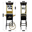 Premium 12OZ Stainless Steel Vintage Popcorn Machine Cart With Wheels (SAK51539) SAKSBY - Dimensions View