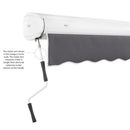 [12x10FT] AWNTECH Key West Premium Manual Outdoor Retractable Awning (FCM12-SBY) (SAK35497)-SAKSBY