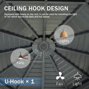 [12X12FT] Large Octagonal Sunroom Solarium With Lockable Sliding Doors And Galvanized Steel Sloping Roof (SAK47843) - Saksby Wholesale - Ceiling Hook Design
