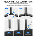 [12X12FT] Premium T-Shape Polycarbonate Greenhouse With UV Protection And Aluminum Frame (SAK27460)