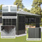 [12X14FT] All-Weather Outdoor Aluminum Sunroom With Galvanized Steel Hardtop Sloping Roof, Lockable Doors, And Moveable PC Screens SAK76831 - Saksby Wholesale - Features