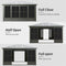 [12X14FT] All-Weather Outdoor Aluminum Sunroom With Galvanized Steel Hardtop Sloping Roof, Lockable Doors, And Moveable PC Screens SAK76831 - Saksby Wholesale - Open/Close Door