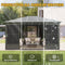 [12X14FT] All-Weather Outdoor Aluminum Sunroom With Galvanized Steel Hardtop Sloping Roof, Lockable Doors, And Moveable PC Screens SAK76831 - Saksby Wholesale - Weather Proof