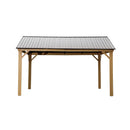 [12X14FT] Alora Hardtop All-Weather Outdoor Gazebo With Galvanized Steel Roof (SAK83261)