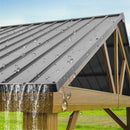 [12X14FT] Alora Hardtop All-Weather Outdoor Gazebo With Galvanized Steel Roof (SAK83261) - Saksby Wholesale - Roof View