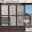 [12x16FT] Extra Large All-Season Outdoor Wall-Mounted Sunroom Solarium With Detachable Polycarbonate Windows And Lockable Sliding Doors (SAK97835) - Saksby Wholesale - PC Screen Features