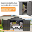 [12X20FT] Extra Large Outdoor Heavy Duty Metal Garage Shed With Lockable Doors (SAK14093) - Saksby Wholesale - Features View