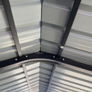 [12X20FT] Heavy Duty Metal Carport With Galvanized Steel Roof For Car, Boats And Trucks, Gray (SAK95562) - Saksby Wholesale - Bolted