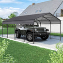 [12X20FT] Heavy Duty Metal Carport With Galvanized Steel Roof For Car, Boats And Trucks, Gray (SAK95562) - Saksby Wholesale - Lifestyle