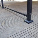 [12X20FT] Heavy Duty Metal Carport With Galvanized Steel Roof For Car, Boats And Trucks, Gray (SAK95562) - Saksby Wholesale - On the Ground