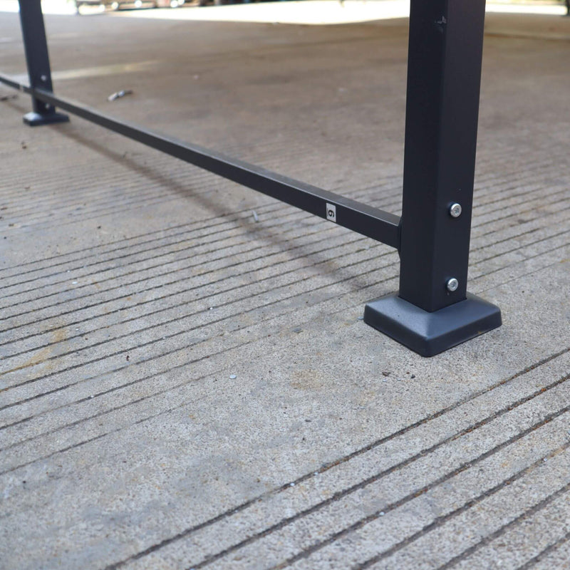 [12X20FT] Heavy Duty Metal Carport With Galvanized Steel Roof For Car, Boats And Trucks, Gray (SAK95562) - Saksby Wholesale - On the Ground