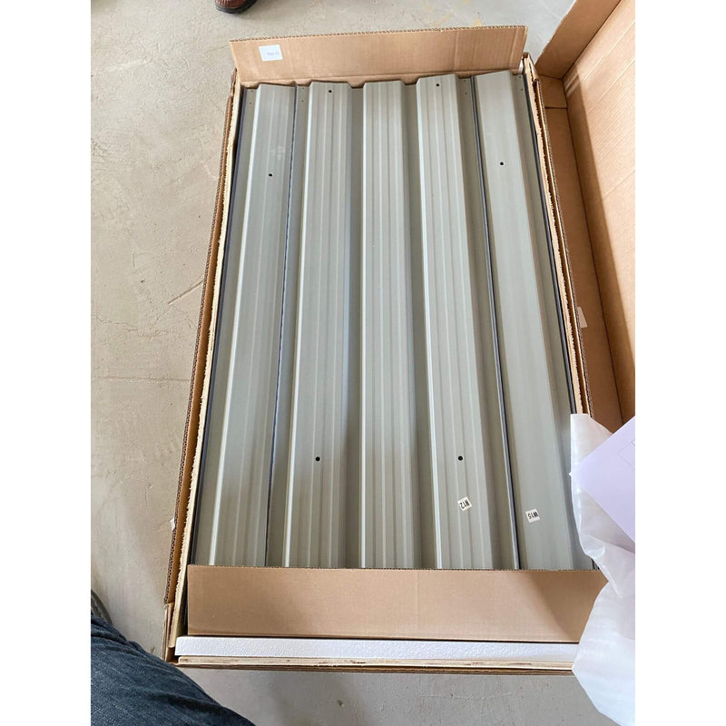 [12X20FT] Heavy Duty Metal Carport With Galvanized Steel Roof For Car, Boats And Trucks, Gray (SAK95562) - Saksby Wholesale - Roof In Package