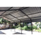 [12X20FT] Heavy Duty Metal Carport With Galvanized Steel Roof For Car, Boats And Trucks, Gray (SAK95562) - Saksby Wholesale - Roof