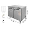 12.9 Cu.Ft 2 Door Commercial Stainless Steel Worktop Undercounter Refrigerator, 48" (SAK13725) - Saksby Wholesale - Dimension View