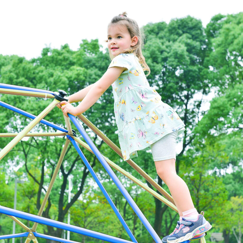 13FT Kids Climbing Jungle Gym Geometric Playground Dome Tower, 1000 LBS (SAK83512) - Saksby Wholesale - Climbing