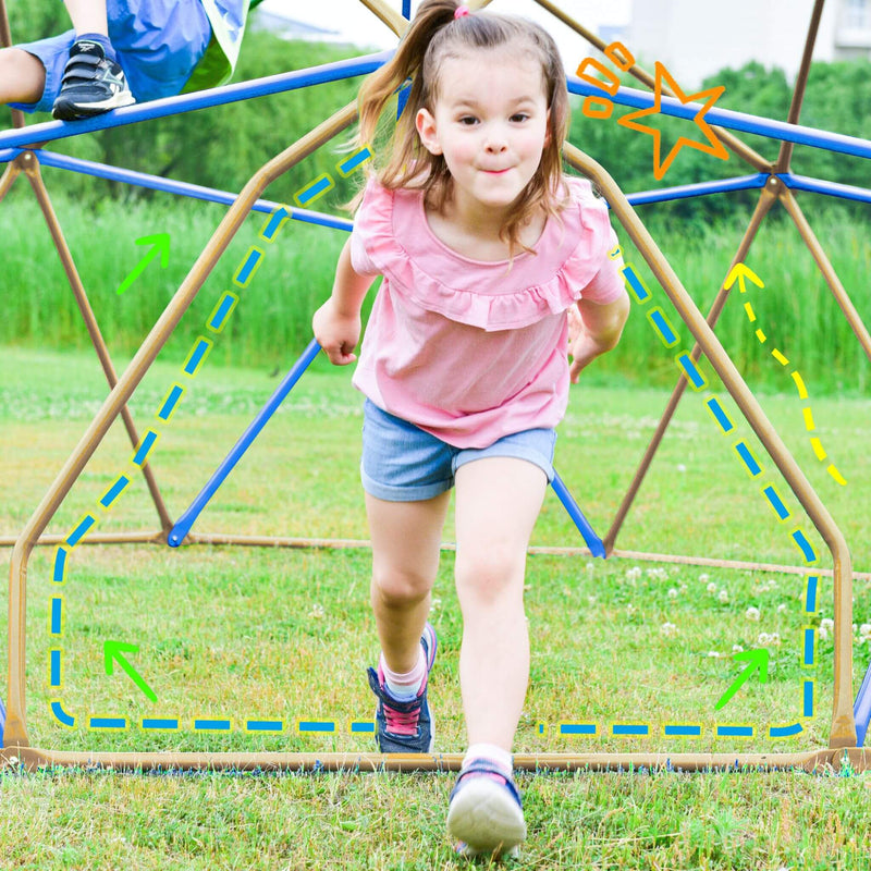13FT Kids Climbing Jungle Gym Geometric Playground Dome Tower, 1000 LBS (SAK83512) - Saksby Wholesale - Space Gap Details