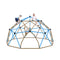 13FT Kids Climbing Jungle Gym Geometric Playground Dome Tower, 1000 LBS (SAK83512) - Saksby Wholesale - Kids Playing White Background