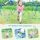 13FT Kids Climbing Jungle Gym Geometric Playground Dome Tower, 1000 LBS (SAK83512) - Saksby Wholesale - Stable And Safe