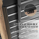 [13X15FT] Outdoor Wooden Double-Top Gazebo With Curtains (SAK60781) - Saksby Wholesale - Track System Features