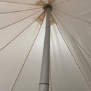 Extra Large Heavy Duty Outdoor Four Seasons Glamping Canvas Bell Yurt Tent SAK45688 - Saksby Wholesale - Inside Side View Mid Pole
