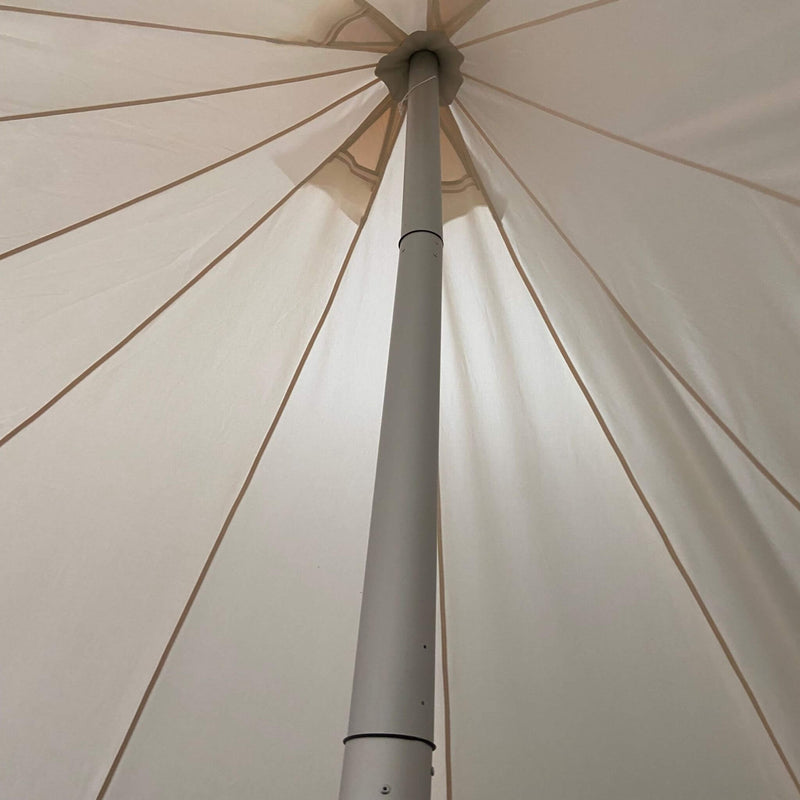 Extra Large Heavy Duty Outdoor Four Seasons Glamping Canvas Bell Yurt Tent SAK45688 - Saksby Wholesale - Inside Side View Mid Pole