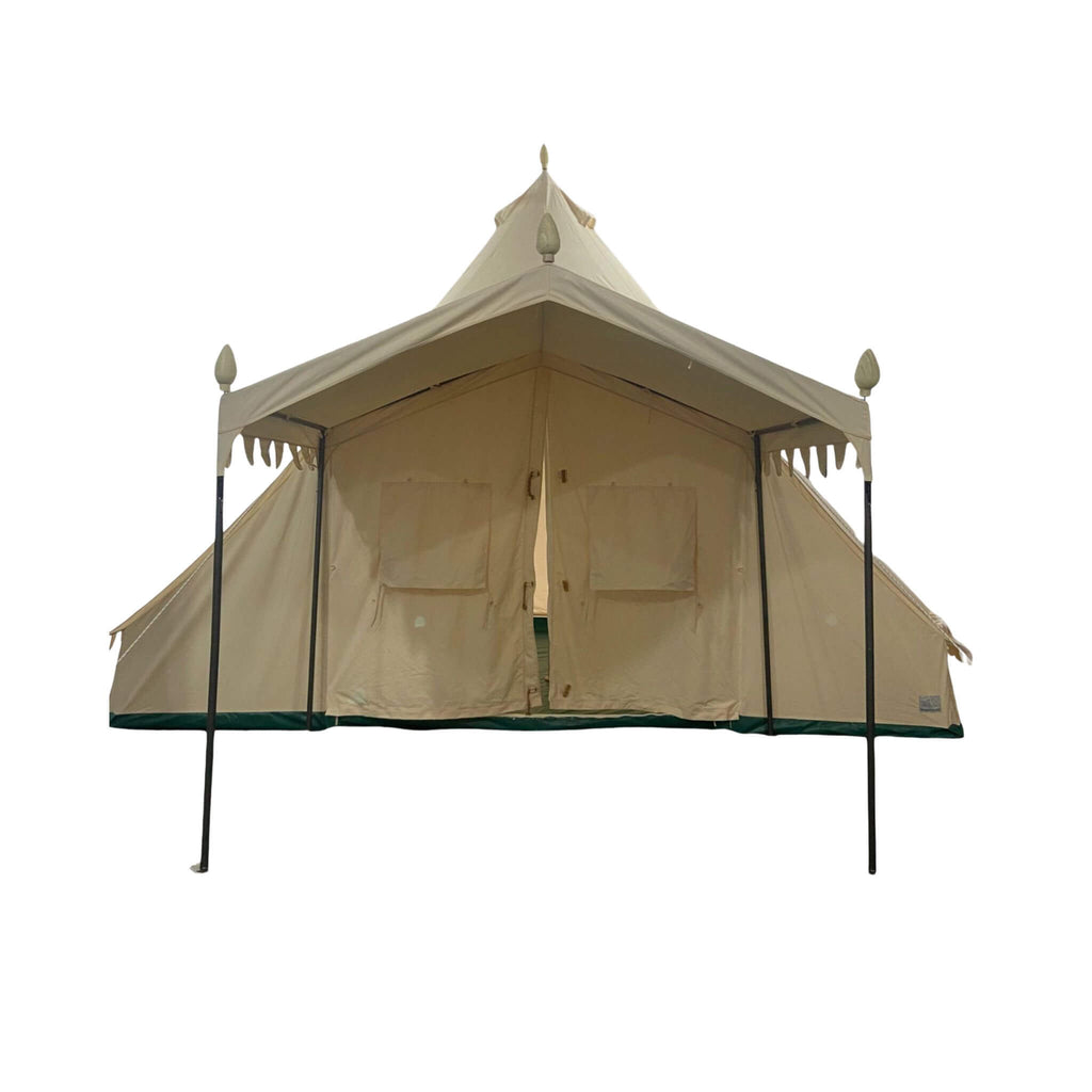 Extra Large Heavy Duty Outdoor Four Seasons Glamping Canvas Bell Yurt Tent SAK45688 - Saksby Wholesale - Glamping On White Background