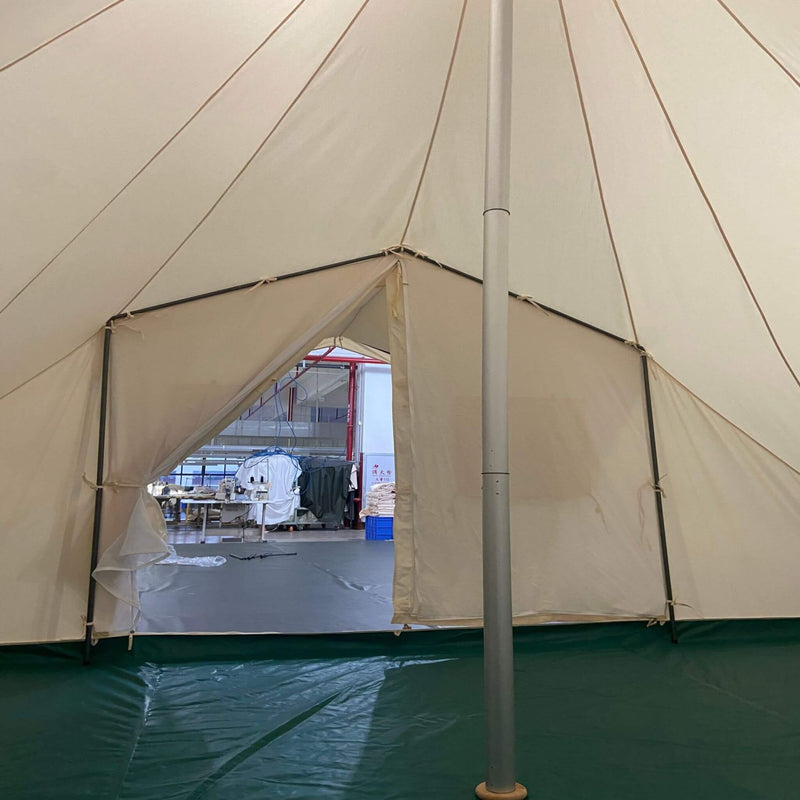 Extra Large Heavy Duty Outdoor Four Seasons Glamping Canvas Bell Yurt Tent SAK45688 - Saksby Wholesale - Open Door When In Inside