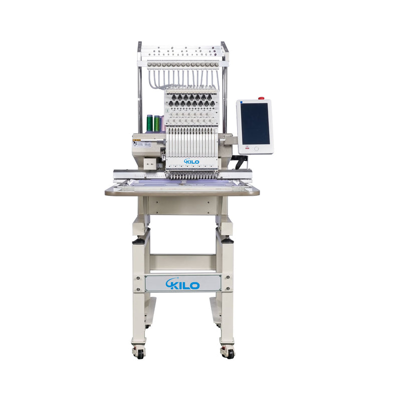 [13X20 INCH] 15-Needle Commercial Embroidery Machine With LCD Touchscreen And Laser Positioning (SAK57613) - Saksby Wholesale - Center View